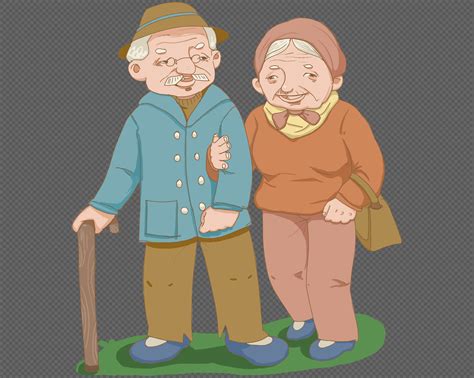 29 Gambar Kartun Romantis Kakek Nenek Yang Banyak Di Cari