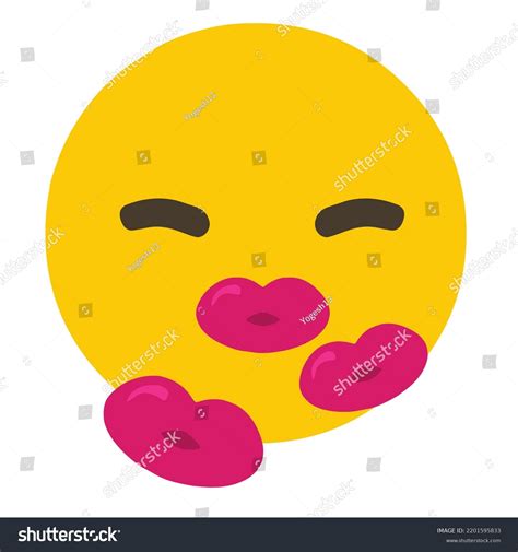 Kissing Emoji Illustration Isolated Emoticon Winking Stock Illustration 2201595833 Shutterstock