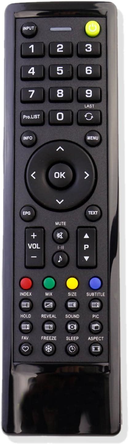 allimity remplacement remote control for hannspree tv hsg1051 hsg1066 hsg1067 hsg1074 hsg1075
