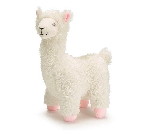 PLUSH 12 STANDING WHITE LLAMA Llama Plush Plush Toy Plush