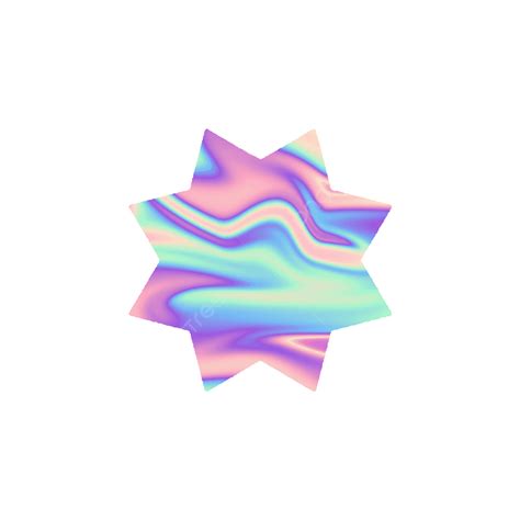 Holographic Rainbow Hd Transparent Ba Corner Star Holographic Rainbow