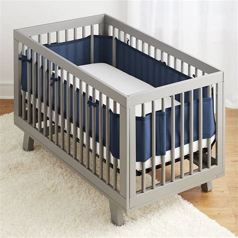 Baby Crib Bumper Safe Non Padded Breathable Mesh Crib Liner