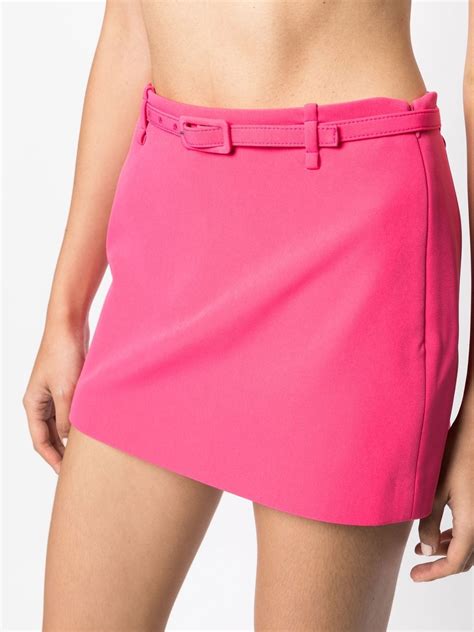 Alexis Belted Mini Skirt Farfetch