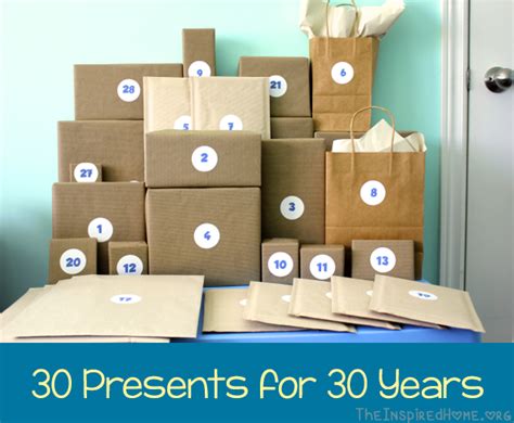 What's the best birthday gift ideas for women turning 30 years old? 30th Birthday Gift Idea: 30 Presents for 30 Years • The ...