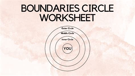 Boundaries Circle Worksheet Pdf Download