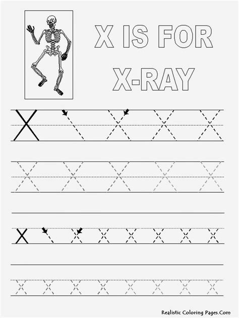 Printable Letter X Coloring Page Free Printable Alphabet Coloring