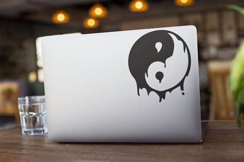 Trippy Yin Yang Decal Etsy