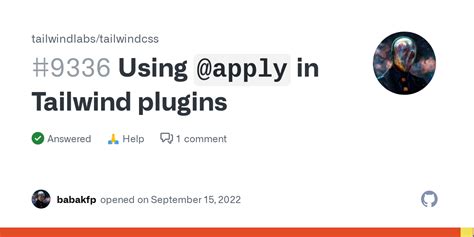 Using Apply In Tailwind Plugins Tailwindlabs Tailwindcss Discussion GitHub