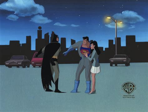 Superman The Animated Series Original Production Cel Superman Superman