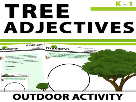 Tree Adjectives Outdoor Writing Freebie Teaching Resources