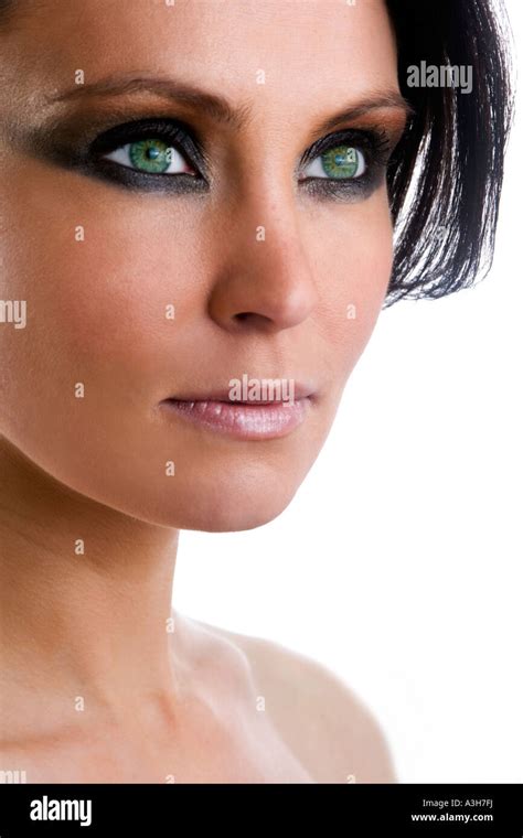 Close Up Of A Womans Face Beauty Portrait Stock Photo Alamy