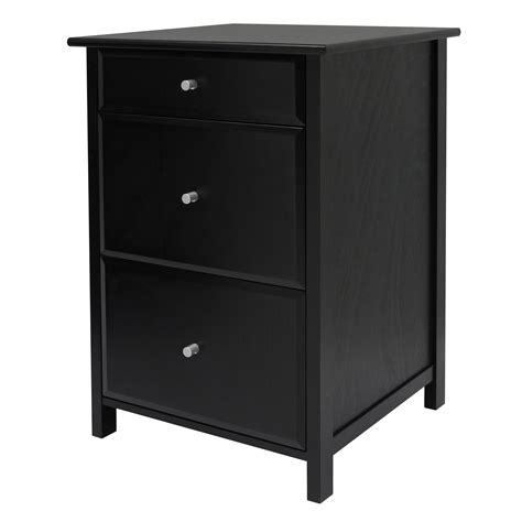Vertical file cabinets, lateral file cabinets, locking, fireproof. Winsome Wood Delta Home Office File Cabinet, Black Finish ...