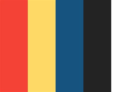 Red Yellow Blue Color Palette