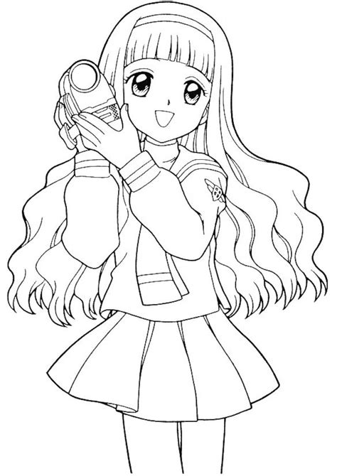 Sakura Coloring Pages Learn To Coloring