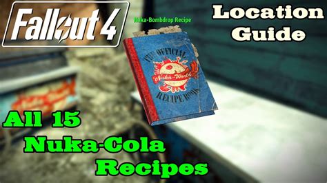 Should i get all cola recipes and grind out the 40 kills while powered up with the nuka colas first since that's what people seemed to have struggled. Fallout 4 Nuka Cola Recipes List