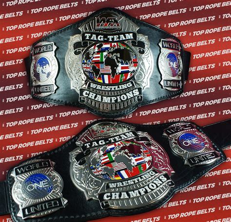 Wfx Tag Team Championship Belts Top Rope Belts
