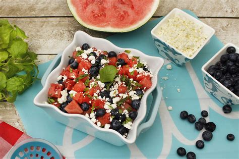 Farm Fresh To You Recipe Watermelon Blueberry Feta And Mint Salad