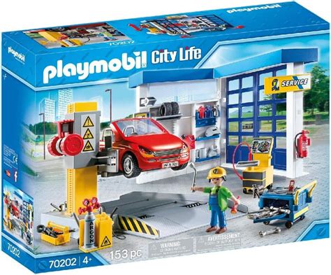 Playmobil 70202 City Life Vehicle World Garage And Workshop With Car