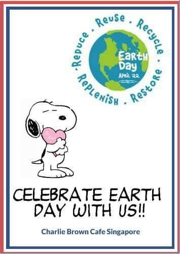 Snoopy Celebrates Earth Day Snoopy Charlie Brown Cafe Iconic