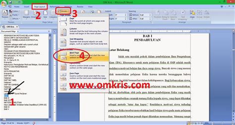 Pertama, buka dulu dokumen word sobat yang akan dihilangkan page maka cara menghilangkan page number cover adalah dengan member centang pada different first page pada. Cara Membuat Nomor Halaman yang Berbeda-beda di Microsoft Word Lengkap