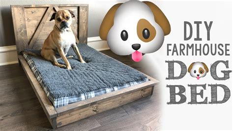 Diy Farmhouse Dog Bed Youtube Diy Dog Bed Dog Bed