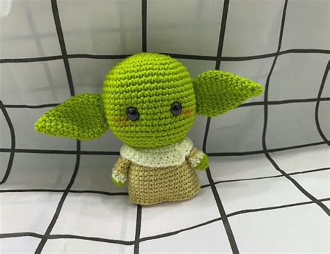 Crochet Baby Yoda Keychain Baby Yoda Crochet Keychain Etsy