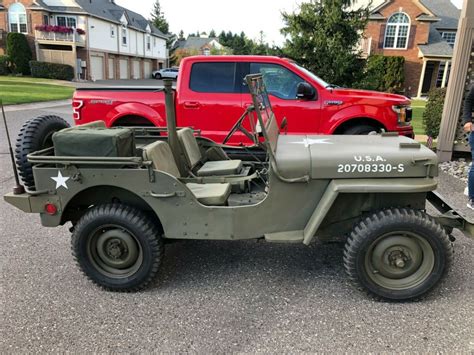 Original Wwii 1945 Jeep Willys Mb Matching S Us Army Military ~ Runs