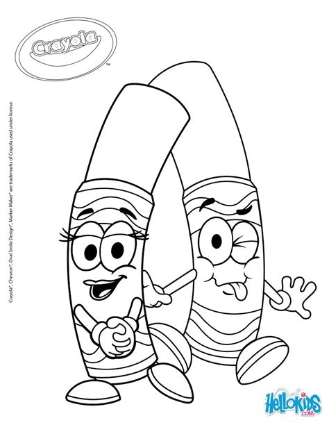 Crayola 3 coloring pages - Hellokids.com