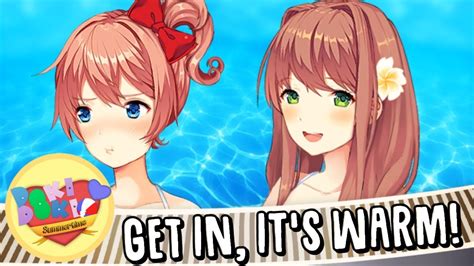 Swimming With Sayori And Monika Doki Doki Summertime 1 Youtube