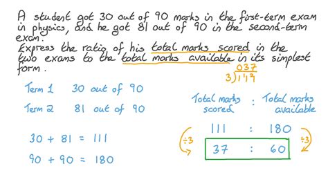 Question Video Calculating The Ratio Between Two Quantities In