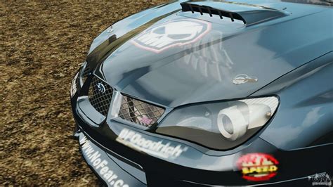 Visibility of the unit from outside is very difficult: Subaru Impreza WRX STI N12 for GTA 4
