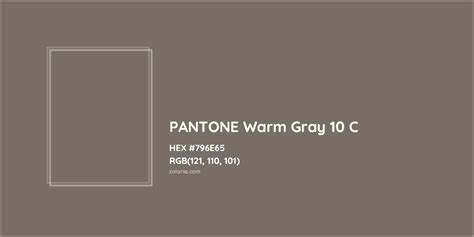About Pantone Warm Gray 10 C Color Color Codes Similar Colors And