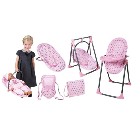 Lissi Baby Doll 6 In 1 Convertible Highchair Play Set Baby Dolls