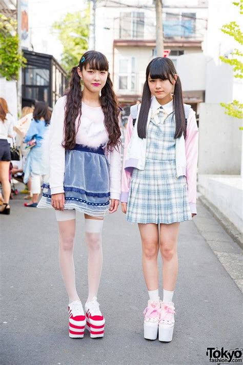 harajuku girls in twin tails w kokokim bubbles swankiss and liz lisa japan fashion street