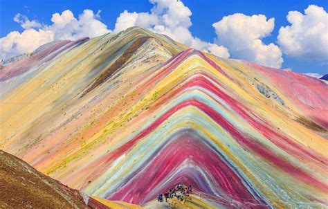 Wallpaper Peru South America Vinicunca Rainbow Mountain