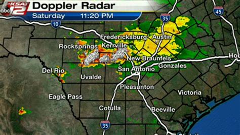 In the evening the air temperature drops to +20.+23°c, dew point: KSAT Weather: Strong storms impact San Antonio, Hill ...