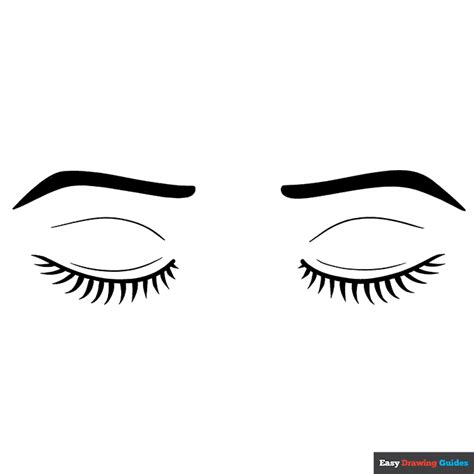 How to Draw Closed Eyes - Really Easy Drawing Tutorial