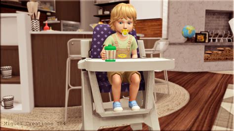 Sims 4 Ccs The Best Toddler Highchair Functional By Miguel