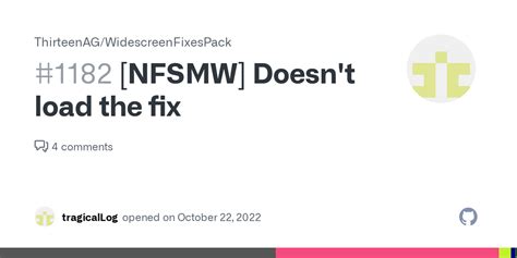 Nfsmw Doesnt Load The Fix · Issue 1182 · Thirteenag