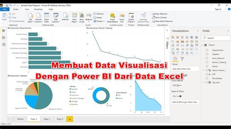 Membuat Data Visualisasi Dengan Power BI Dari Data Excel YouTube