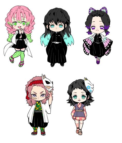 souryu513 (sousuke), kanroji mitsuri, kochou shinobu, makomo (kimetsu