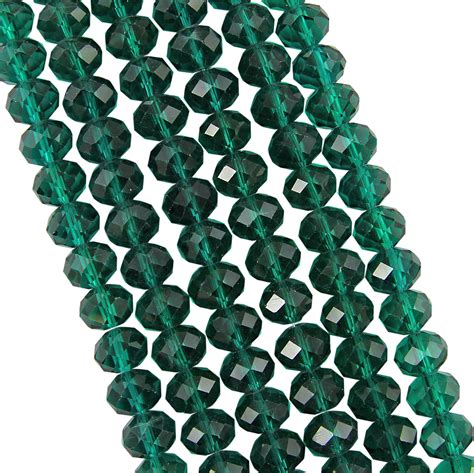 Faceted Rondelle Crystal Glass Beads 4x3mm 6x4mm 8x6mm 10x8mm 12x9mm