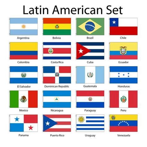 Hispanic Country Flags Printable Printable Template Calendar