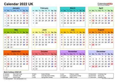 Uk Calendar For 2022 Calendar Example And Ideas
