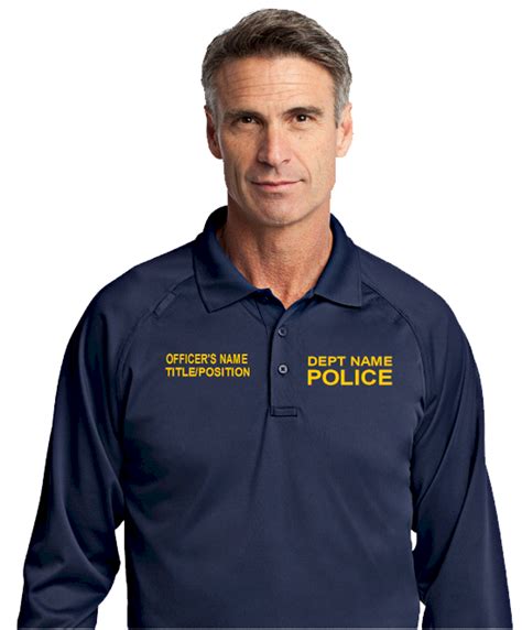 Long Sleeve Police Polo