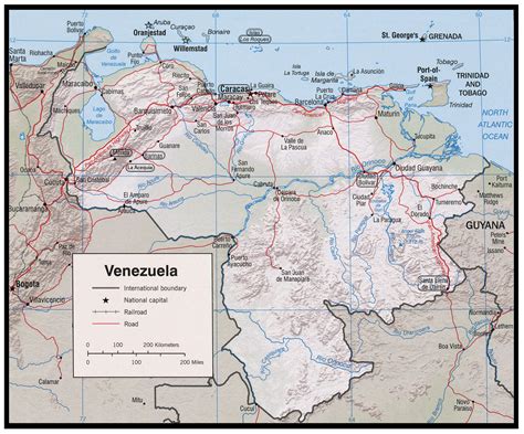 Mapa Fisico De Venezuela