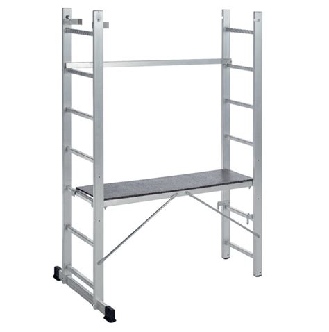 Prosta, intuicyjna konstrukcja pozwala na szybkie złożenie go bez użycia dodatkowych. Rusztowanie aluminiowe drabinowe eco 2x6 - sklep ...