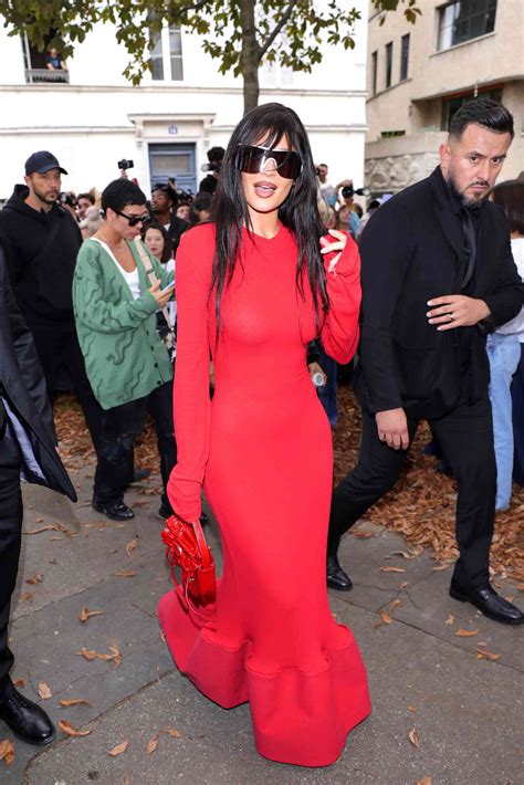 Kylie Jenner Paired Her Fiery Red Maxidress With A New Set Of French