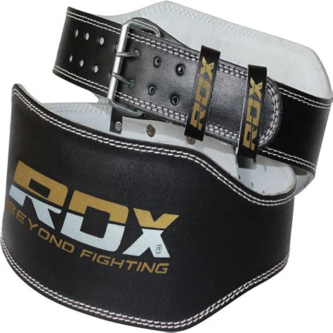 Rdx 6 Inch Weight Lifting Leather Belt Black 2x Large