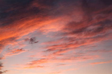 Red Sky Clouds After Sunset Free Stock Photo Picjumbo